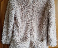 Fluffy Beige Jacket/Coat