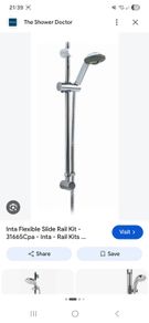 shower rails, heads and hoses.