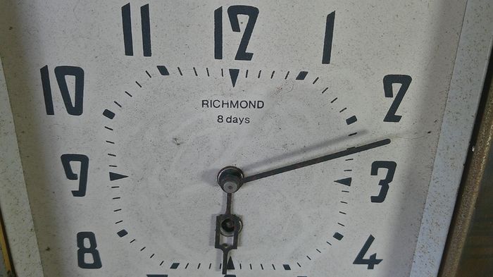 Vintage Richmond 8 Day Wall Clock - 1960s Soviet Mechanical Pendulum Clock