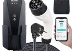 Portable EV Charger Type 2, 16A 3.7 kW, Electric Vehicle Car Charger with 28 ft Charging Cable CEE 7/7 Plug, IEC 62196 Home EV Charging Station with Storage Bag Charging Cable Hook, IP66