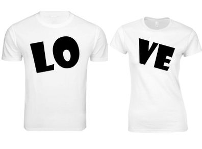 Love Valentines Day Present Boyfriend Girlfriend Husband Men Women T Shirts Set