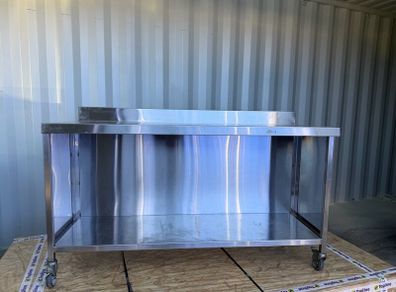 Commercial Stainless Steel Table on Wheels