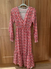 Red Patterned Dress