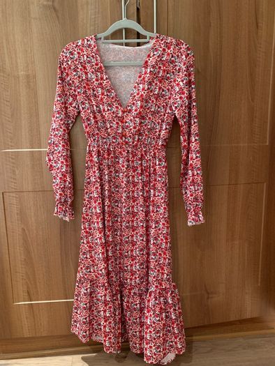 Red Patterned Dress