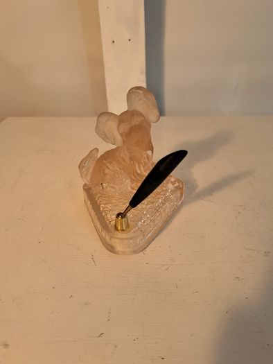Frosted Glass Pen Holder