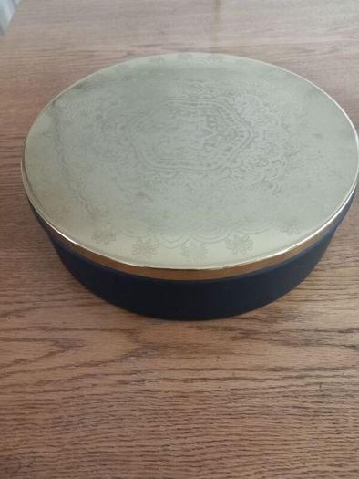 Brand New Large Round Decorative Metal Box