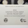 USA United States 2024 Silver Proof Set in Original Holder 1.5oz .999 Silver Image 7