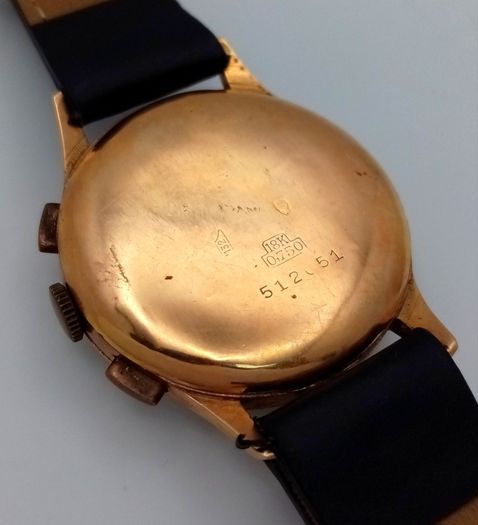Reduced to go Today!!!18 Carats Gold Swiss Movement Chronograph Gents Watch