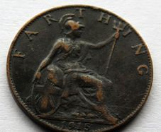 1915 bronze farthing