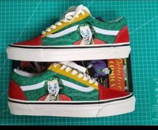 Custom Vans hand painted JOKER 1of a kind pair