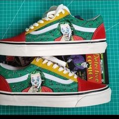 Custom Vans hand painted JOKER 1of a kind pair