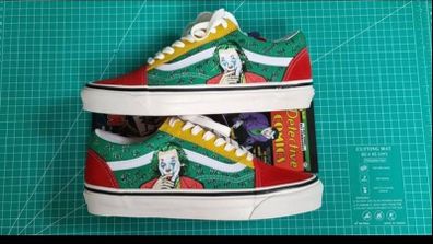 Custom Vans hand painted JOKER 1of a kind pair
