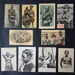 160 AFRICA Vintage Postcards 1900s French Colonies Congo Algeria Guinea Lot