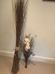 Large Reed Bunch & Flower Arrangement