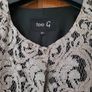 Ladies Cream/Gold/Black Fee G Coat Size 10 Image 3