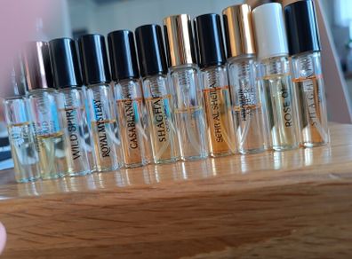 11 perfume testers