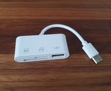 USB-C Card Reader SD Micro SD CF - Type C OTG for iPad MacBook Android - Free Post