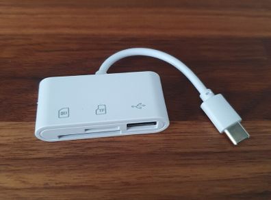 USB-C Card Reader SD Micro SD CF - Type C OTG for iPad MacBook Android - Free Post