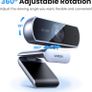 Webcam for PC, Full HD 1080P 30fps Webcam for Laptop, Clear Stereo Audio Mics, Auto Light Correction, 85 View Web Cam USB Camera for Live Streaming, Video Calling, Conferences, Switch 2 Image 7