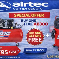 Compressor Ab300 275l 3hp + Free Fiac Verto 50/2