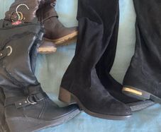 Four Pairs of Boots. 2 Tall boots 2 knee Boots