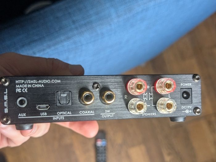 SMSL Q5 Pro Mini Digital Amplifier and DAC Compact 2.1 Audio Hub