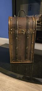 Antique wooden wine box.  PRICE DROP. T