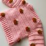 Handmade pumpkin baby cardigan Image 2