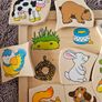 Goki Who Eats What? Wooden Matching Puzzle Image 5