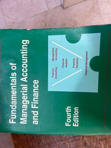 Managerial accounting and finance