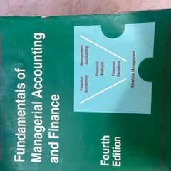 Managerial accounting and finance
