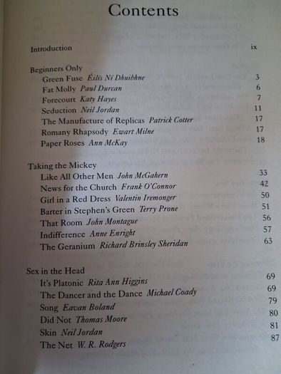 The Irish Eros / Ishish Short Stories & Poems on Sexual Themes / David Marcus / 1996