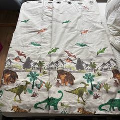 Next Kids Eyelet Dinosaur Prehistoric Curtains