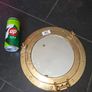 2X Antique Bronze Porthole Mirror - Like Vintage Brass Image 3