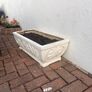 Stone concrete rectangular planters x 4 Image 5