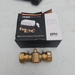 EPH V228P 28mm 2Port Motorised Valve Brass Valve Body Only