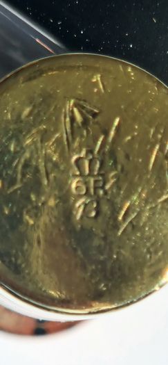 Original 1914 WWI British Army Brass Rifle Oiler - Lee Enfield - Marked