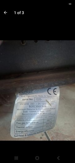 Boru stove with back boiler