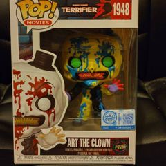 Funko Pop! Terrifier 3 Art the Clown Exclusive Limited Black Light Chase Figure