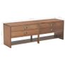 TV Cabinet with 4 Drawers 120x30x40 cm Solid Fir Wood Image 8
