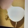 Pale Pink Wooden Chair / white legs Image 3