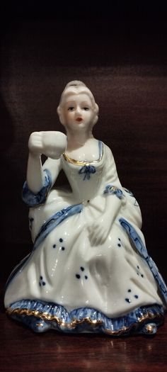 Vintage Porcelain afternoon tea figurines set