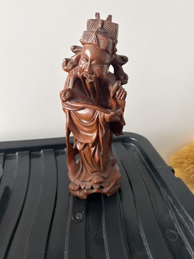 antique wooden hand carve man