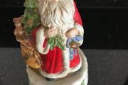 Vintage Ceramic Musical Santa