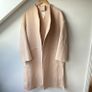 H&M Premium Selection Oversized Handmade Wool-Blend Scarf Coat - Beige Size S Oversized Image 4