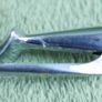 Antique Bone Handle Flatware Serving Meat Fork with Guard Image 5