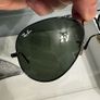 Ray Ban Aviator Black Sunglasses Large Image 4