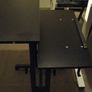 Adjustable height mobile desk - black Image 4