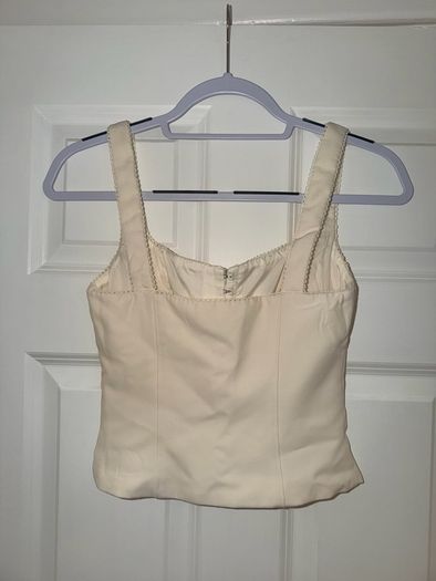 New White Fox Women's Corset Style Top in Cream - size XS