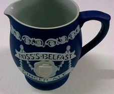 Ross's Belfast Ginger Ale Jasper Ware advertising jug.